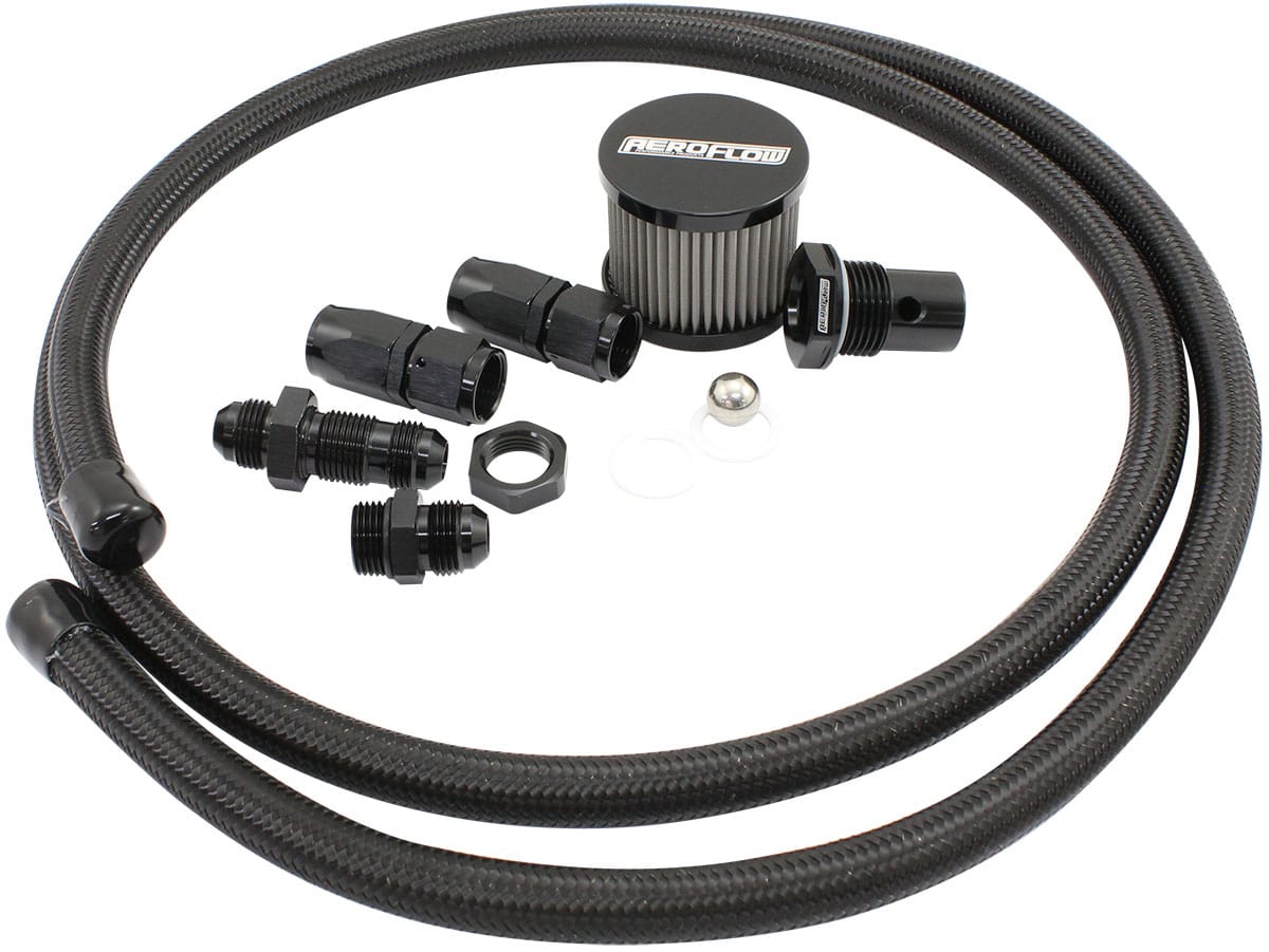 Aeroflow Performance Fuel System Aeroflow Fuel Cell Breather Kit AF85-2020 SR