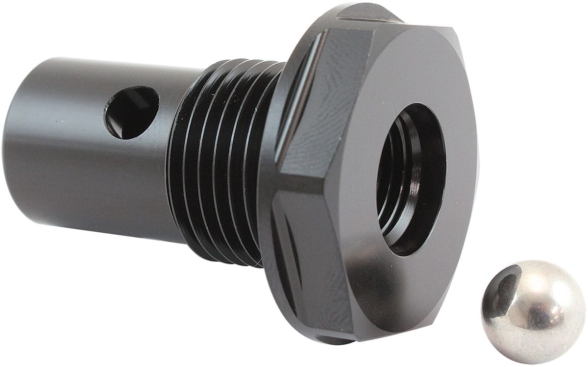 Aeroflow Performance Fuel System Aeroflow Roll Over Valve -10ORB - Black Finish AF613-10BLK SR
