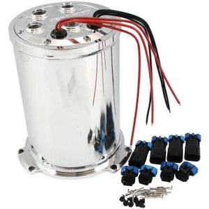 Aeroflow Triple EFI Fuel Pump Round Surge Tank - Polished AF77-4056