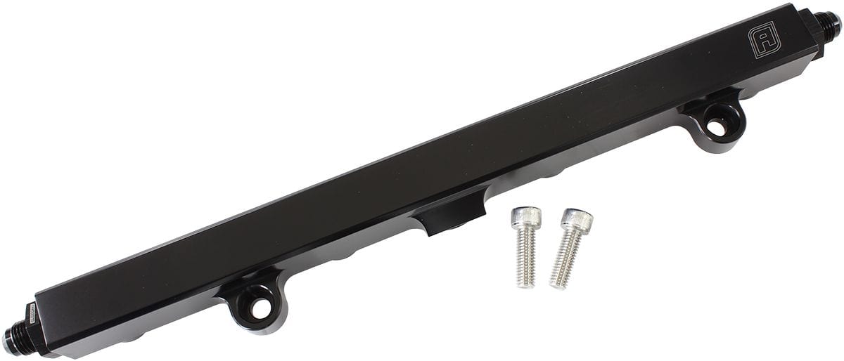 Aeroflow Performance Fuel Systems Black AEROFLOW Honda K20 & K24 Billet EFI Fuel Rails AF64-2140 SR