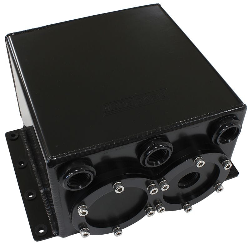 Aeroflow Performance Fuel Systems Black Dual EFI Pump Surge Tank 3.8L Aeroflow AF77-3244 SR