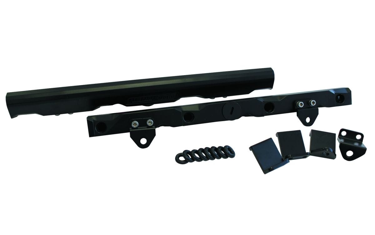 Aeroflow Performance Fuel Systems Black GM LS7 Billet EFI Fuel Rails AF64-2007 SR