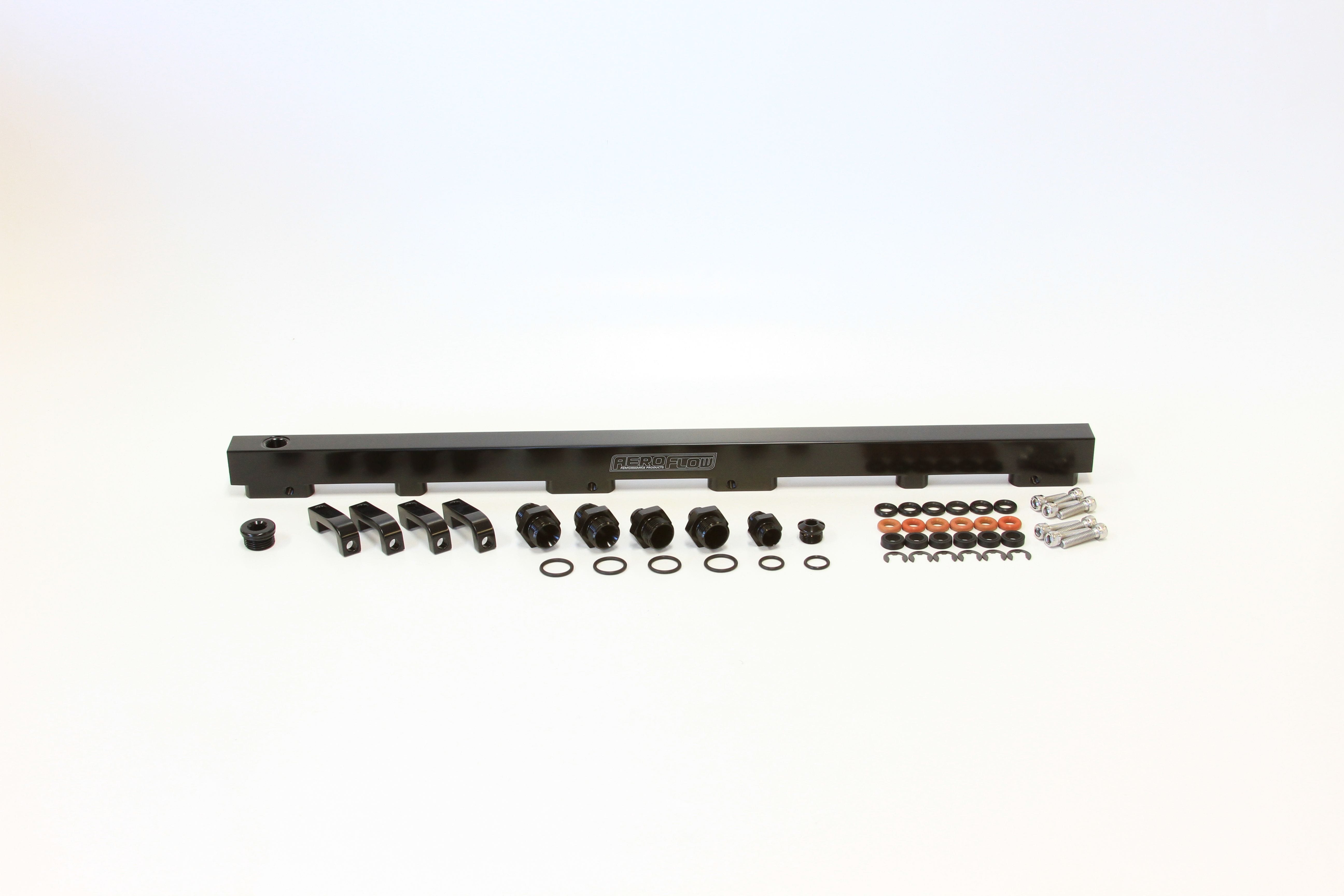 Aeroflow Performance Fuel Systems Black Nissan RB30 Billet EFI Fuel Rails AF64-2012 SR