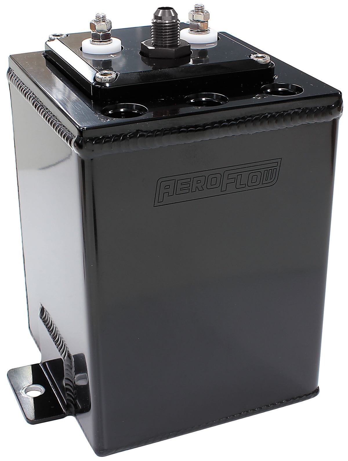 Aeroflow Performance Fuel Systems Black SINGLE PUMP SURGE TANK SUITS 40mm FUEL PUMPS Aeroflow - AF 77-4055 SR
