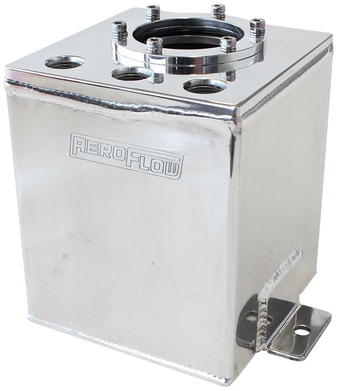 Aeroflow Performance Fuel Systems Polished Aeroflow Single EFI Pump Surge Tank AF77-3144 SR