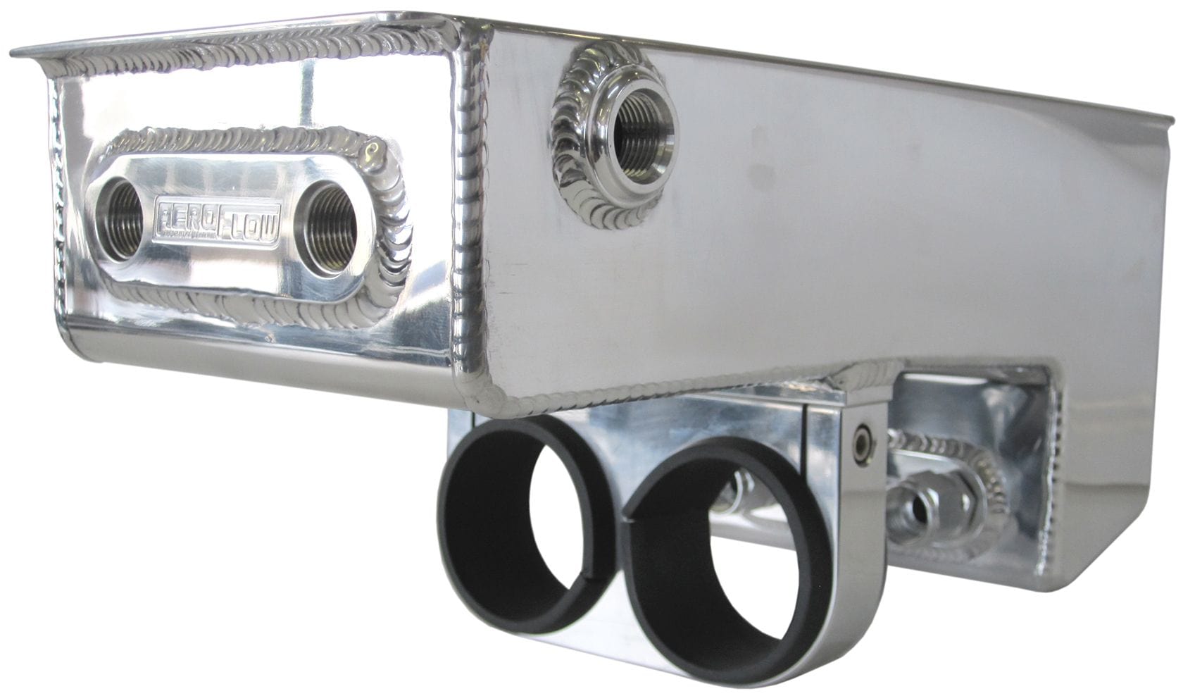 Aeroflow Performance Fuel Systems Silver Aeroflow Dual EFI Pump Under-Car Surge Tank AF77-1044 SR