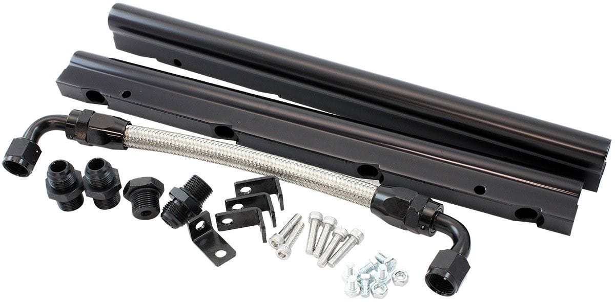 Aeroflow Performance GM LS Fuel Rail Kit for Cathedral Port Carburettor Hi Rise Single Plane EFI Intake Manifold GM LS Fuel Rail Kit for Cathedral Port Carburettor Hi Rise Single Plan SR