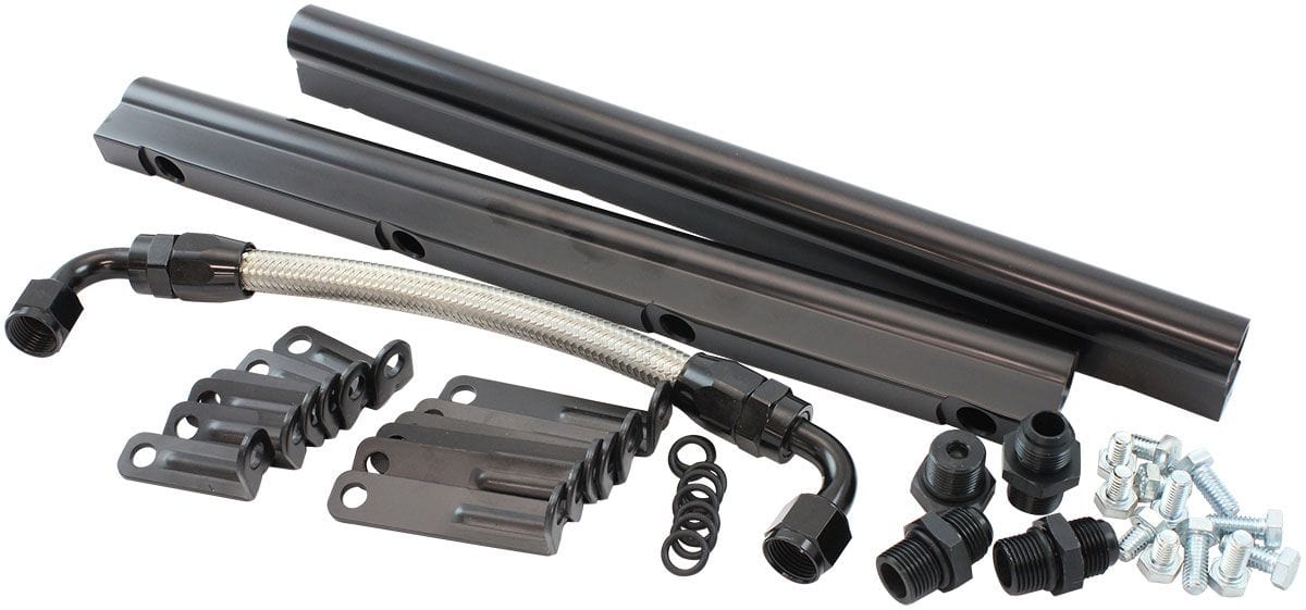 Aeroflow Performance GM LS Fuel Rail Kit for Cathedral Port Carburettor Street Single Plane EFI Intake Manifold GM LS Fuel Rail Kit for Cathedral Port Carburettor Street Single Plane SR
