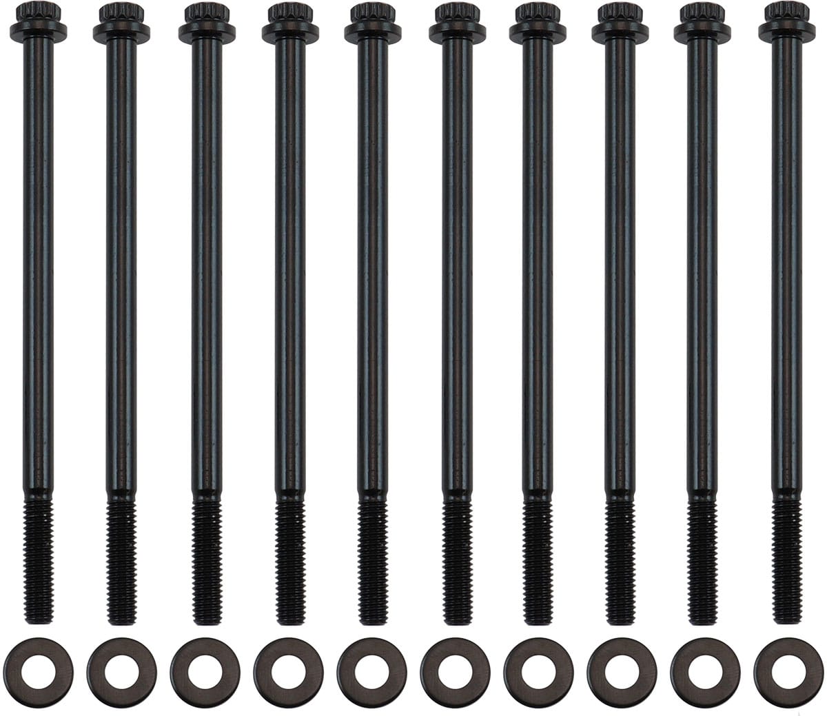 Aeroflow Performance GM LS INTAKE BOLTS BLACK (AF37-1220) SR