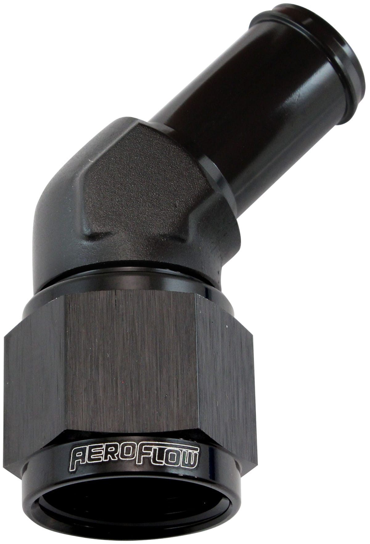 Aeroflow Performance Hose & Fittings Aeroflow 45° Hose Barb 5/8" to -10AN AF412-10BLK SR