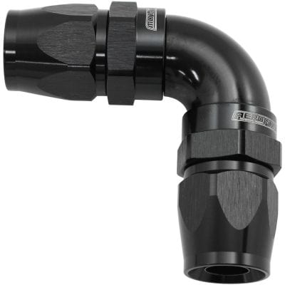 Aeroflow Performance Hose & Fittings Aeroflow 590 Series PTFE 90° Dual Hose Ends -16AN AF593-16-16DBLK SR