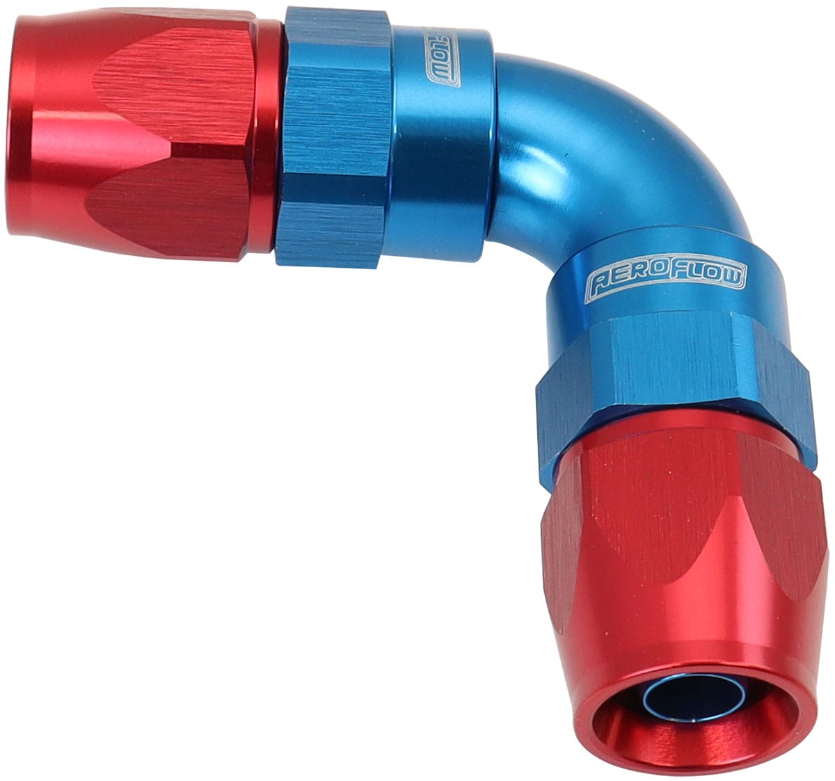 Aeroflow Performance Hose & Fittings Aeroflow 590 Series PTFE 90° Dual Hose Ends -6AN AF593-06-06D SR