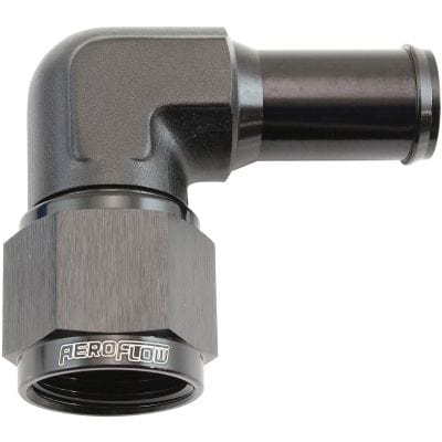 Aeroflow Performance Hose & Fittings Aeroflow 90° Hose Barb 5/8" to -10AN AF413-10BLK SR