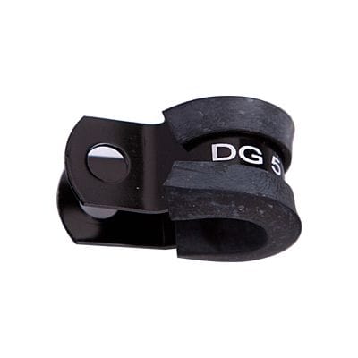 Aeroflow Performance Hose & Fittings Aeroflow Cushioned P-Clamps 7/16" (11.1mm) I.D - Black Finish AF158-07BLK SR