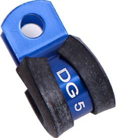 Aeroflow Performance Hose & Fittings Aeroflow Cushioned P-Clamps 7/16" (11.1mm) I.D - Blue Finish AF158-07 SR