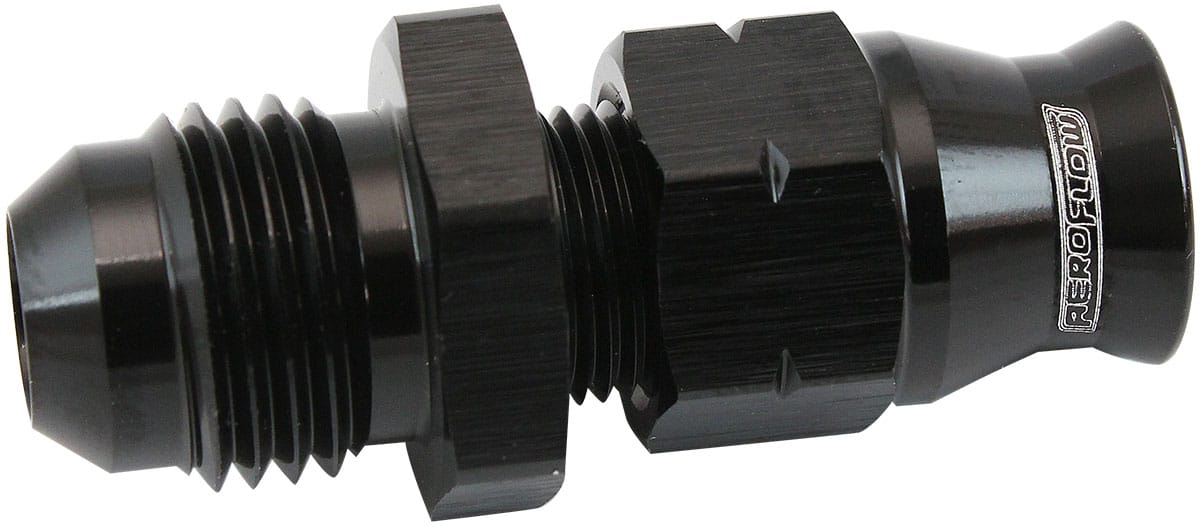 Aeroflow Performance Hose & Fittings Aeroflow Tube to Male AN Adapter 1/4" to -6AN AF108-06-04BLK SR