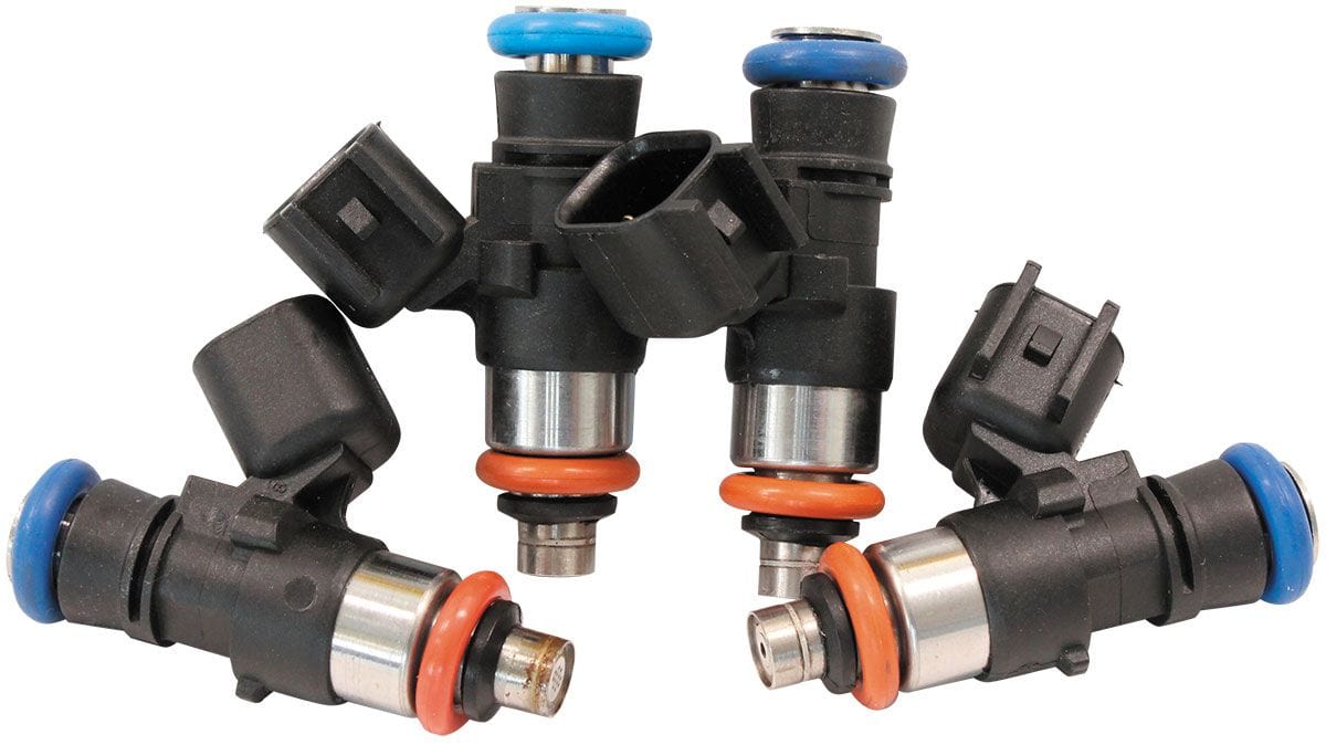 Aeroflow Performance Injectors 4 Aeroflow 850cc EV14 Short USCAR Fuel Injector, 850 cc/min @ 3 bar (43psi) SR