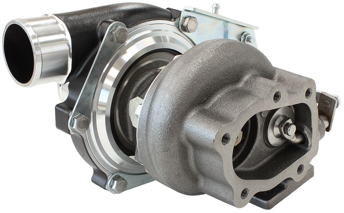 Aeroflow Performance Internal Wastegate, T25 / T28 Inlet Flange, 5-Bolt Exhaust Flange Aeroflow BOOSTED 4647 .86 Turbocharger 475HP, Hi Temp Black Finish AF8005-2001BLK SR