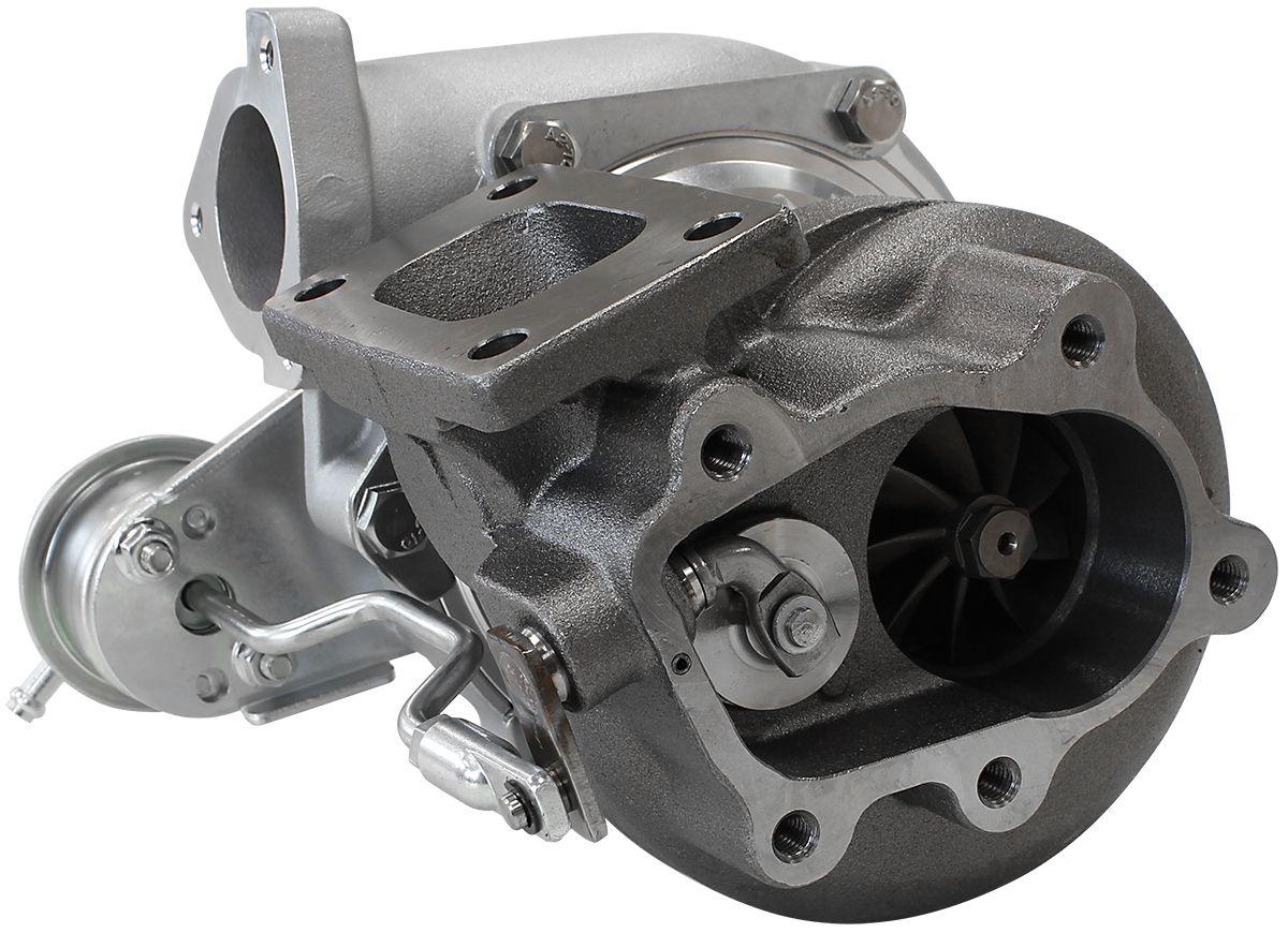 Aeroflow Performance Internal Wastegate, T25 / T28 Inlet Flange, 5-Bolt Exhaust Flange Aeroflow BOOSTED 4647 NISSAN .84 Turbocharger 440HP, Hi Temp Black Finish AF8005-2003 SR