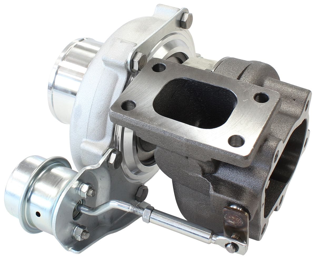 Aeroflow Performance Internal Wastegate, T25 / T28 Inlet Flange, 5-Bolt Exhaust Flange Aeroflow BOOSTED 5047 .86 Turbocharger 550HP, Natural Cast Finish AF8005-2021 SR