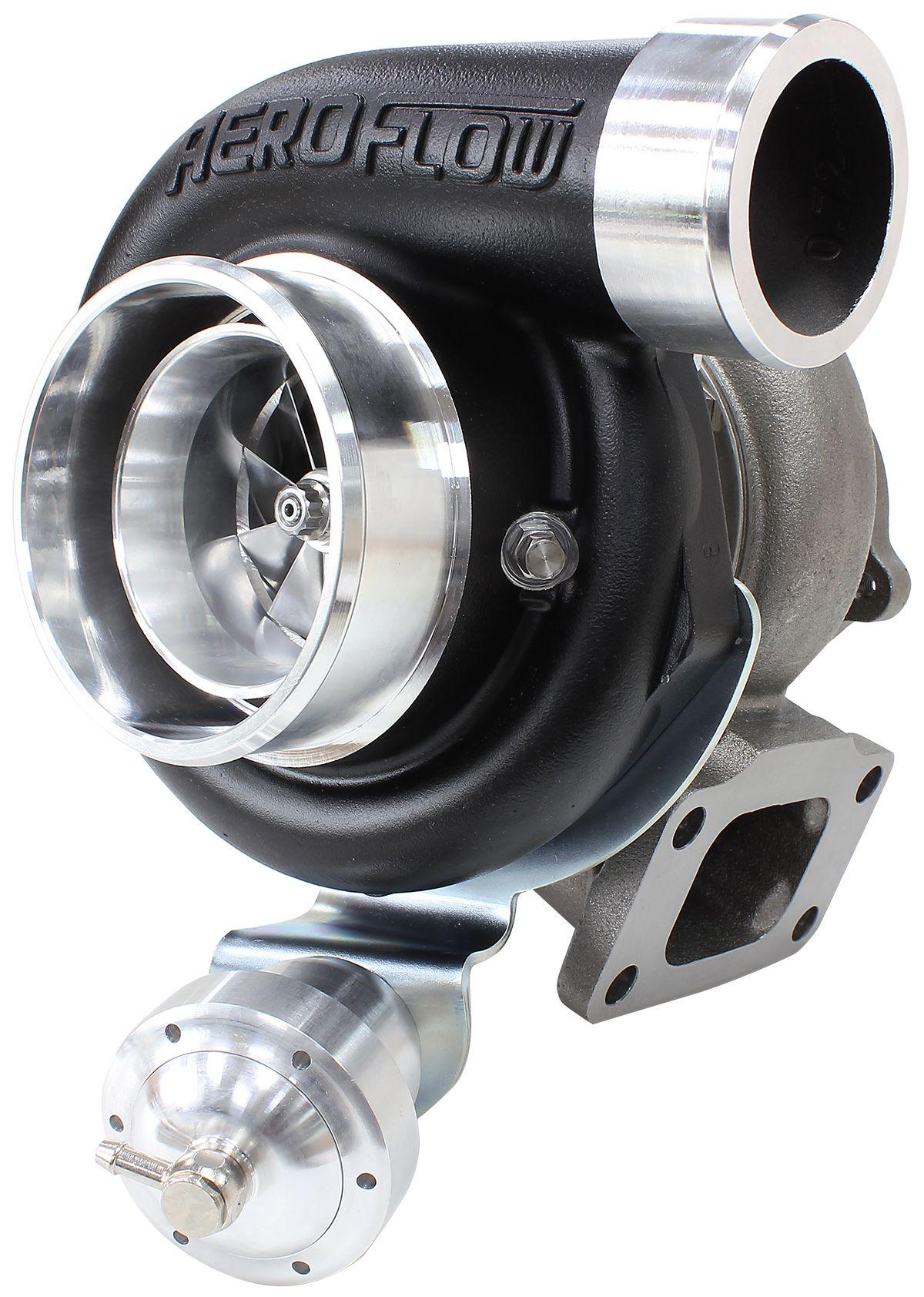 Aeroflow Performance Internal Wastegate, T3 Inlet Flange, FG XR6 5-Bolt Exhaust Flange Aeroflow BOOSTED 6662 XR6 1.06 Turbocharger 825HP, Hi Temp Black Finish AF8005-3024BLK SR
