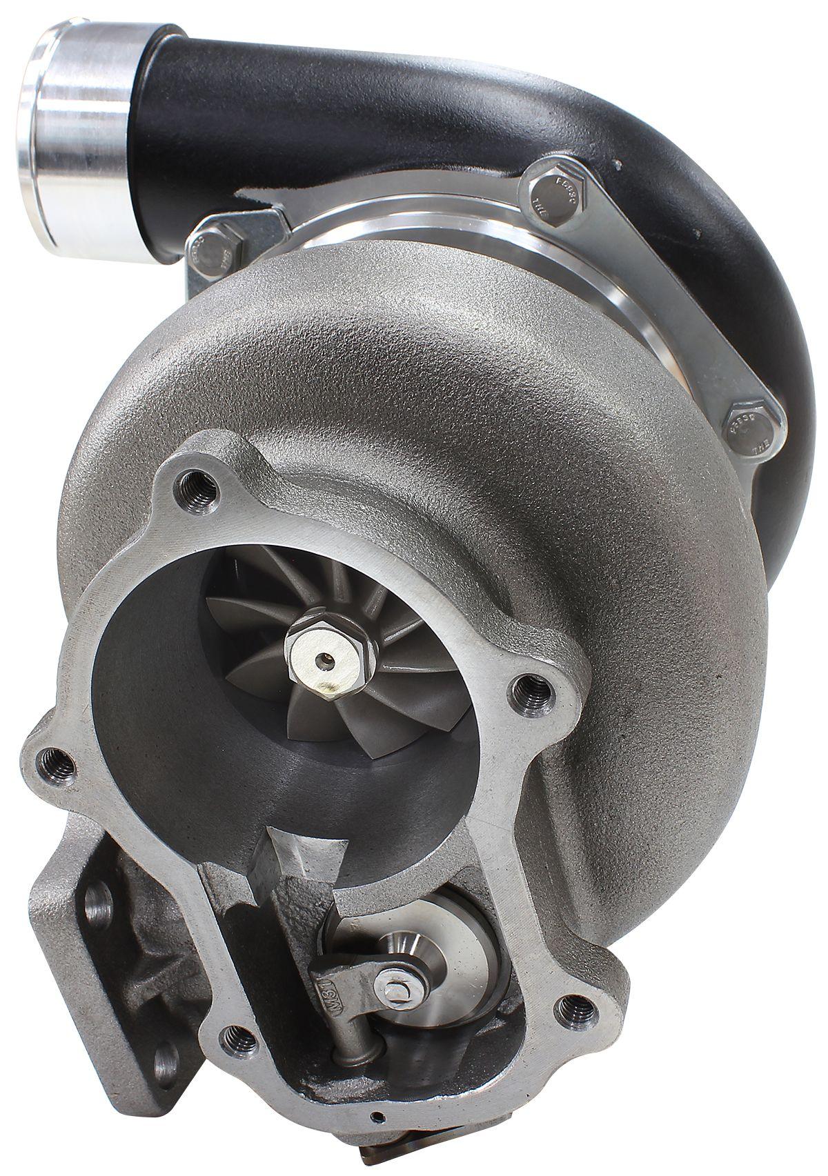 Aeroflow Performance Internal Wastegate, T3 Inlet Flange, FG XR6 5-Bolt Exhaust Flange Aeroflow BOOSTED 6662 XR6 1.06 Turbocharger 825HP, Hi Temp Black Finish AF8005-3024BLK SR