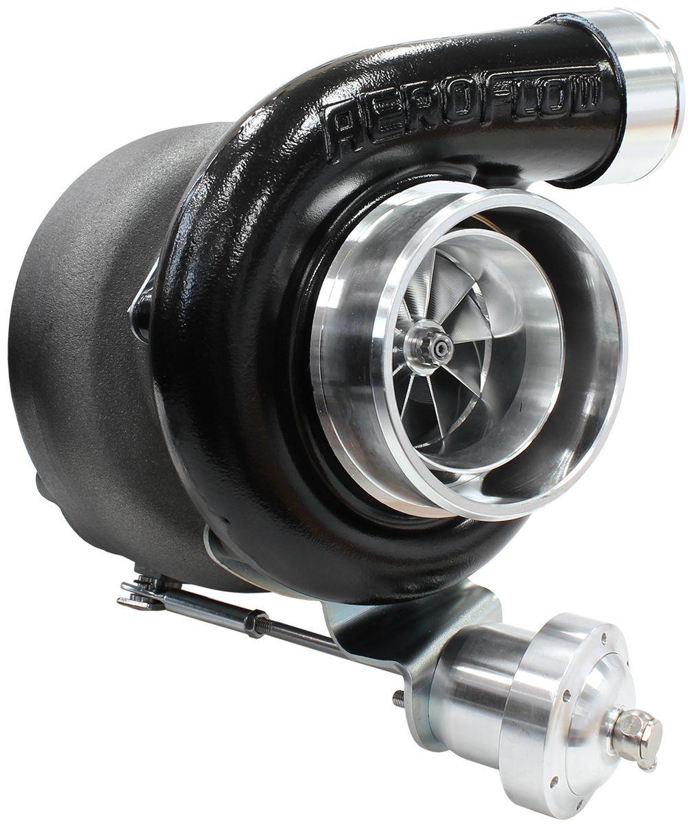 Aeroflow Performance Internal Wastegate, T3 Inlet Flange, FG XR6 5-Bolt Exhaust Flange Aeroflow BOOSTED 6762 XR6 1.15 Turbocharger 1000HP, Hi Temp Black Finish AF8005-3028BLK SR