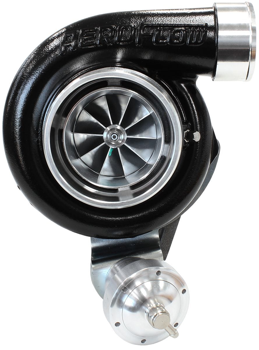 Aeroflow Performance Internal Wastegate, T3 Inlet Flange, FG XR6 5-Bolt Exhaust Flange Aeroflow BOOSTED 6762 XR6 1.15 Turbocharger 1000HP, Hi Temp Black Finish AF8005-3028BLK SR