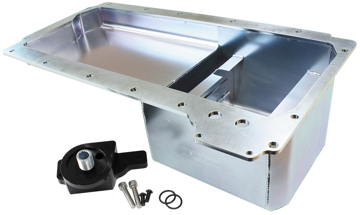 Fabricated LS Rear Sump Conversion Oil Pan Suit Holden HQ-WB With Oil Filter