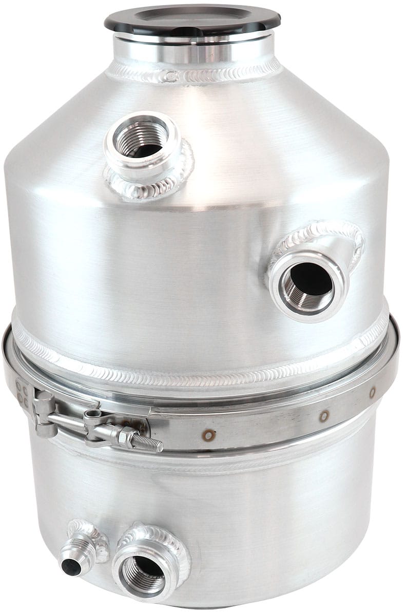 Aeroflow Performance Oil System Aeroflow Aeroflow Dry Sump Tank - 11.3 Litre (3 Gallon), Raw Aluminium Finish AF77-1053 SR