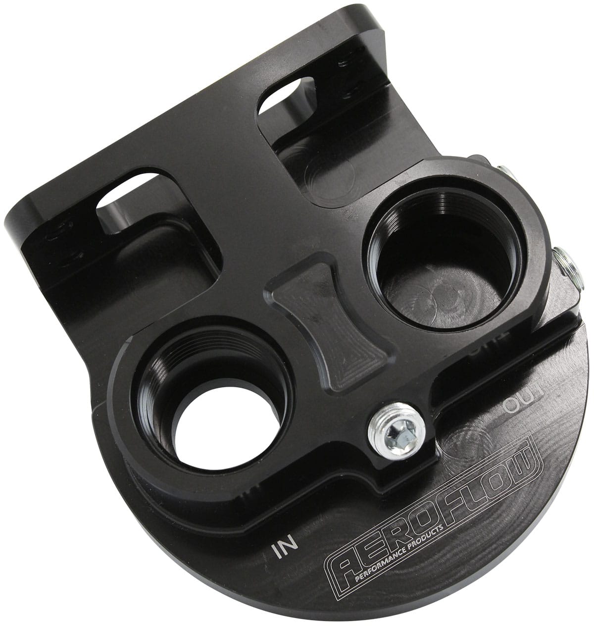 Aeroflow Performance Oil System Aeroflow Billet Remote Oil Filter Head AF64-2275 SR