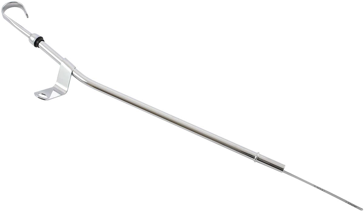 Aeroflow Performance Oil System Aeroflow Holden V8 Rear Sump Engine Dipstick - Chrome Plated Steel AF64-2306C SR