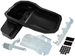 Aeroflow Fabricated Race Oil Pan - Suit Mitsubishi EVO 4-9, 6.1L With Crank Scraper, Baffle & Pick-Up