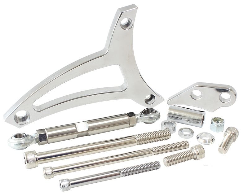Aeroflow Performance Polished Finish. Suit Ford 289-302W with passenger side water pump ho CLEARANCE Aeroflow Standard Mount Billet Alternator Bracket AF64-4007 SR
