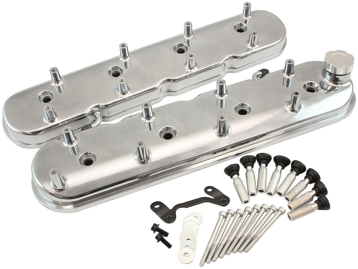 Aeroflow Performance Polished GM LS FACTORY VALVE COVERS SR