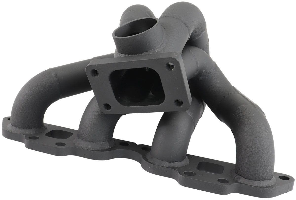 Aeroflow Performance StealthRide AF8245-7000 Nissan SR20 T3 Turbo Manifold Suits High Mount GT30-GT35 Turbo, 45mm External SR