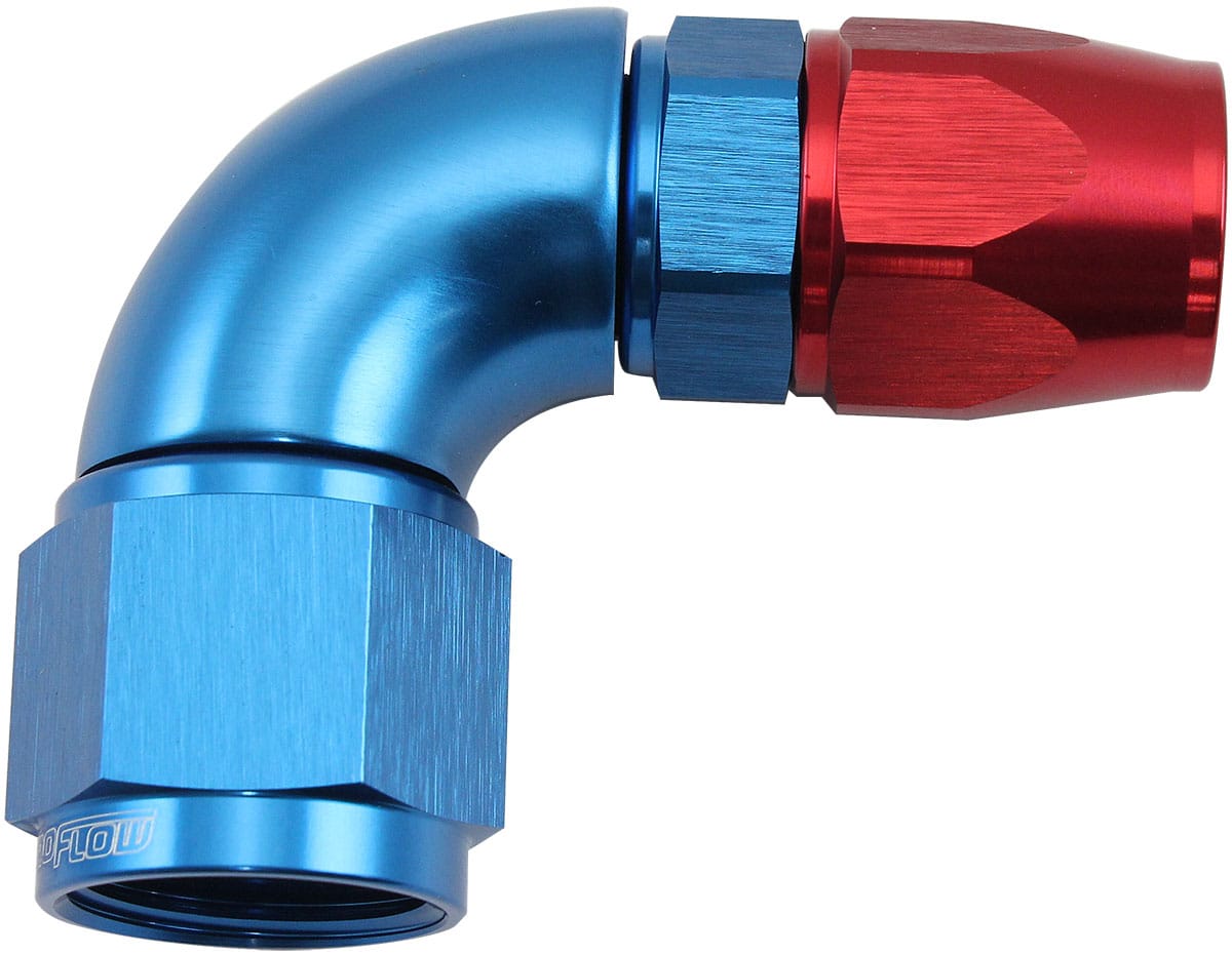 Aeroflow Performance STEPPED 90 DEGREE END -10 HOSE (AF573-10-08D) SR