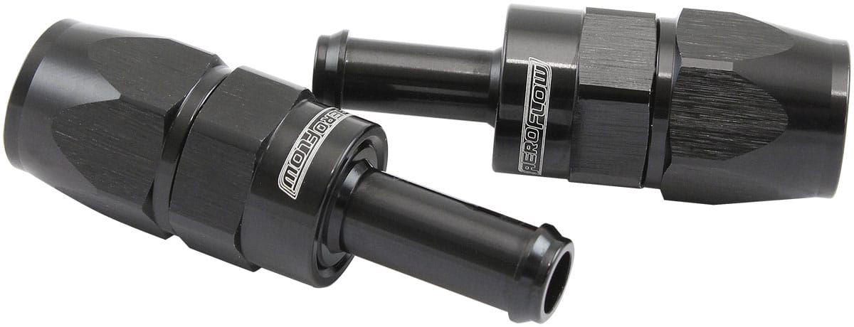 Aeroflow Performance STRAIGHT -6AN HOSE END TO 5/16 AF214-06-05DBLK SR