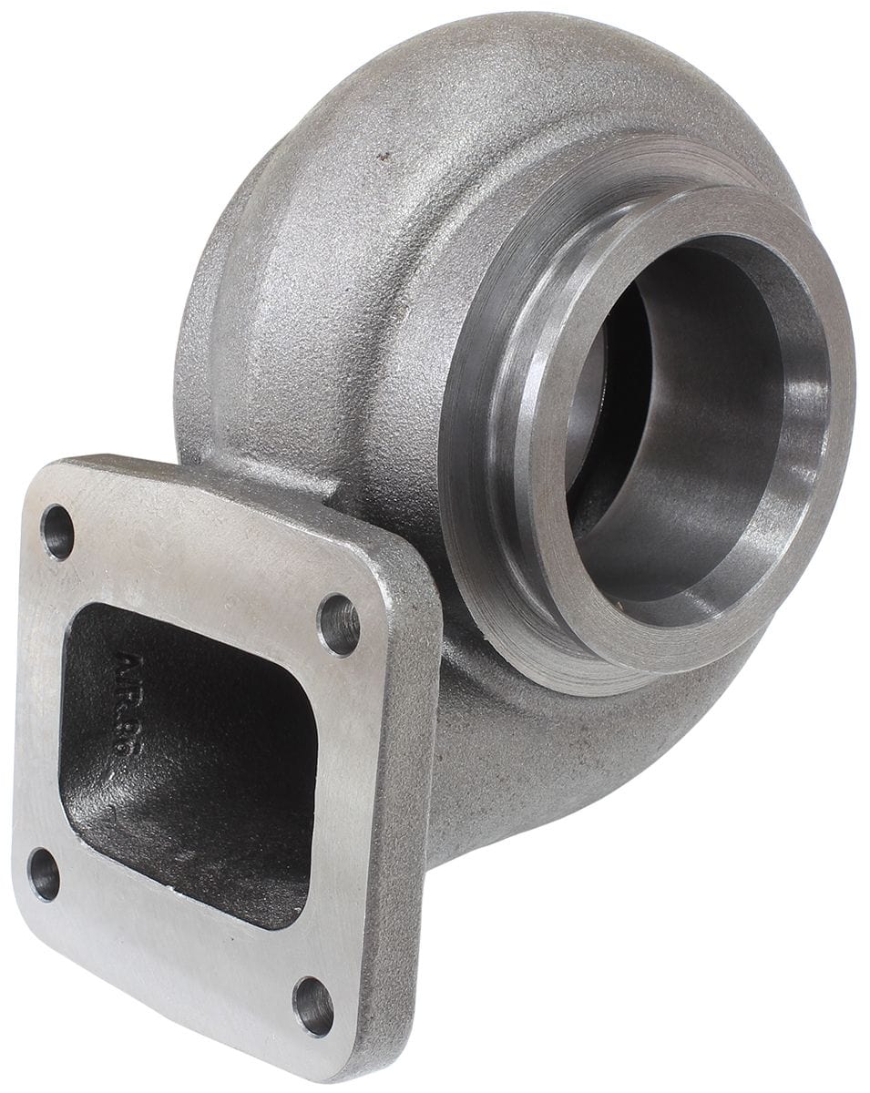 Aeroflow Performance Suit Aeroflow 6766 Turbo With Journal & Ball Bearing, T4 Mount, .96 A Aeroflow Boosted .96 A/R T4 Inlet & V-Band Outlet V-Band Turbo Exhaust Housing, Suits Boo SR