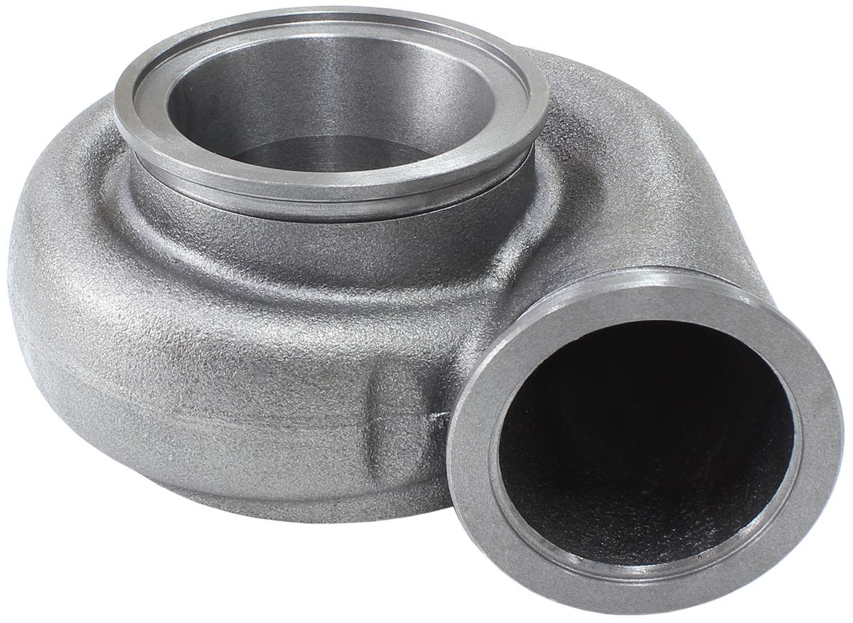 Aeroflow Performance Suit All Aeroflow 55mm Exhaust Turbine Wheel With V-Band Mount, .83 A Aeroflow Boosted 0.83 A/R Dual V-Band Turbo Exhaust Housing, Suits Boosted 5455 & 5855 Tu SR