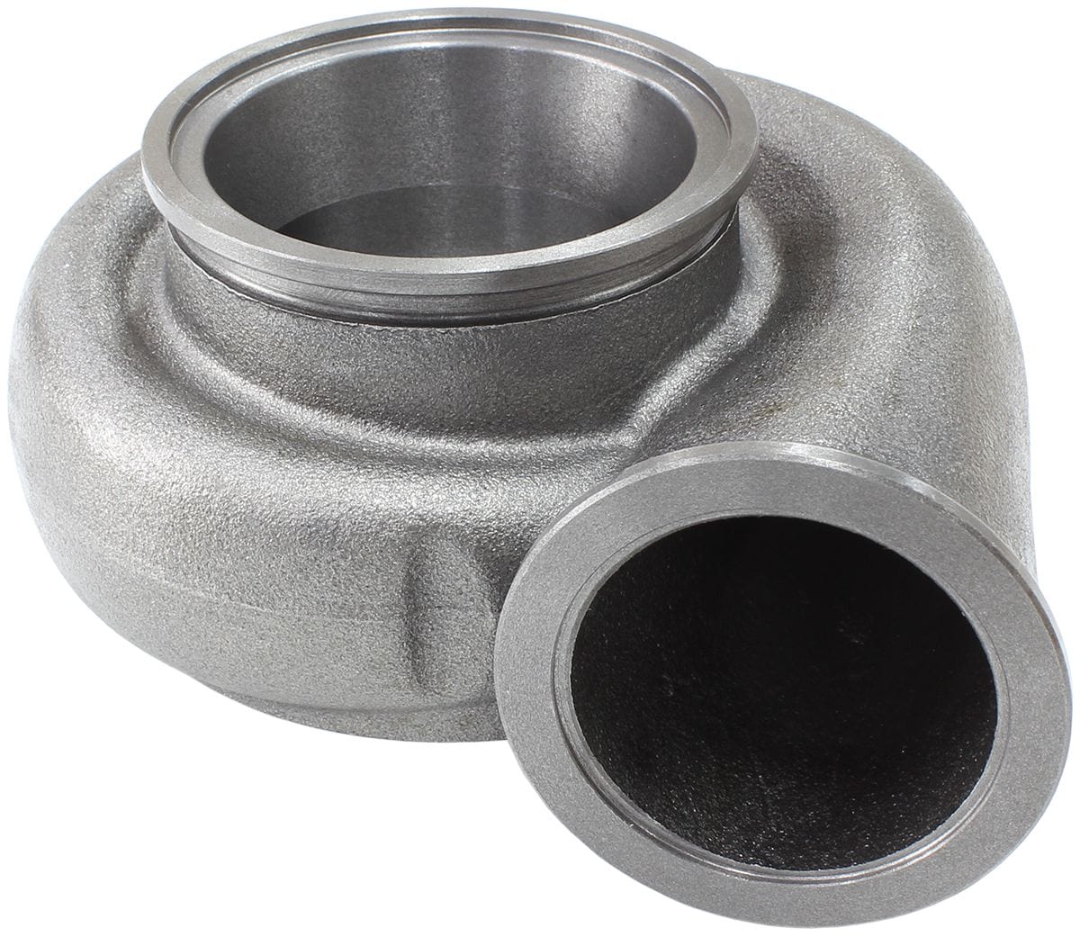 Aeroflow Performance Suit All Aeroflow 62.3mm Exhaust Turbine Wheel With V-Band Mount, .83 Aeroflow Boosted .83 A/R Dual V-Band Turbo Exhaust Housing, Suits Boosted 6762 Turbocharg SR