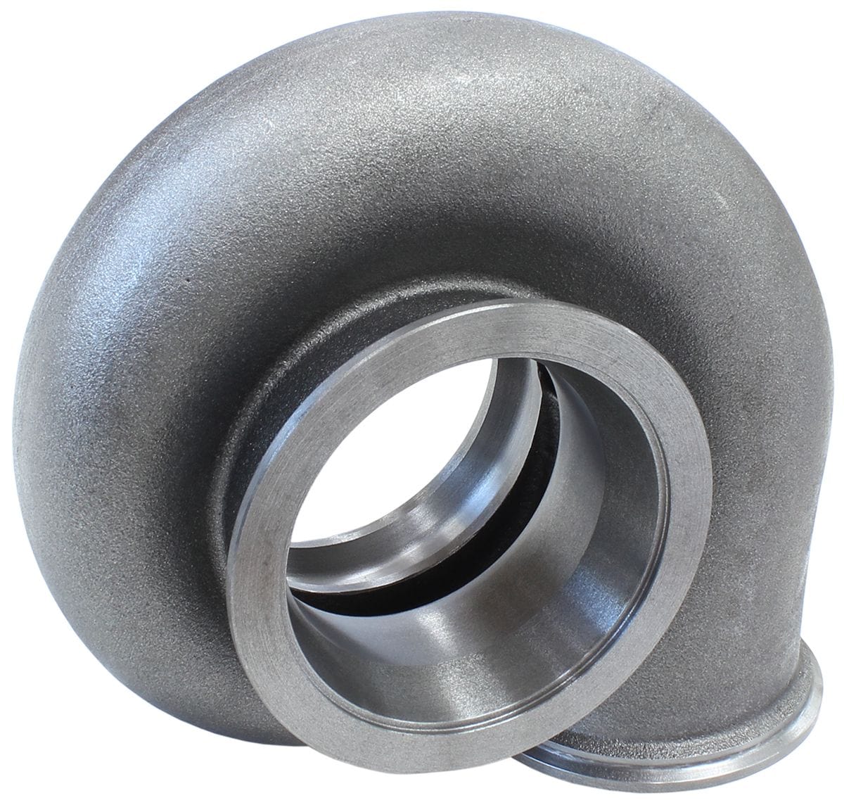 Aeroflow Performance Suit Boosted 8077 Turbo's With V-Band Inlet/Outlet, 1.16 A/R, Cast Ir Aeroflow Boosted 1.16 A/R Dual V-Band Turbo Exhaust Housing, Suits Boosted 8077 Turbochar SR