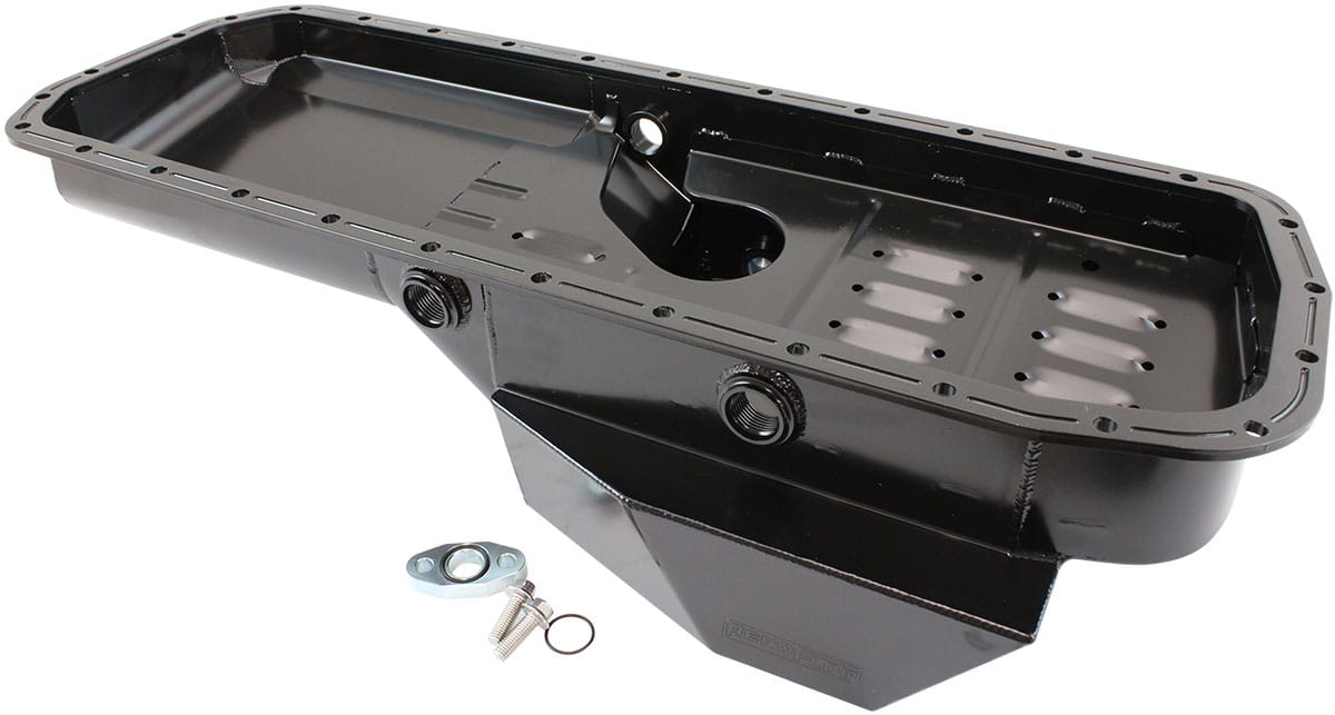 Aeroflow Performance Suit Nissan Rear Wheel Drive RB20, RB25 and RB30 Aeroflow Nissan RB Fabricated Front Sump Oil Pan AF82-2017 SR