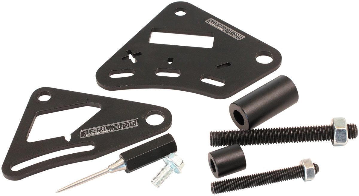 Aeroflow Performance Suits 6.75" and 7.50" Harmonic Balancer, Black Finis h Aeroflow Billet GM LS2 Timing Pointer AF64-2161BLK SR
