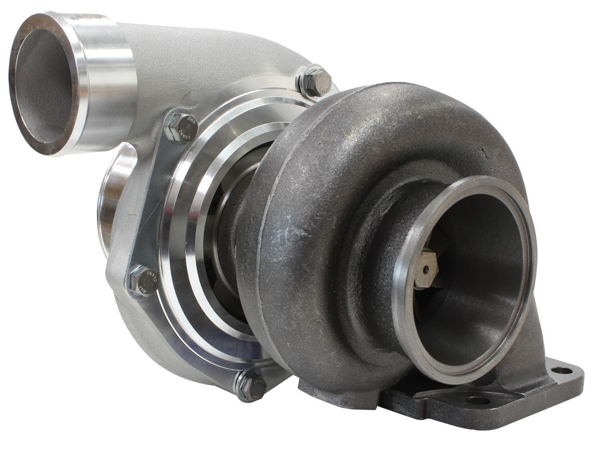 Aeroflow Performance Turbos AF8005-4022 BOOSTED 6762 T4 .82 Turbocharger 950HP, Natural Cast Finish
 External Wastegate, T4 Inlet Flange, V-Band Exhaust Flange SR