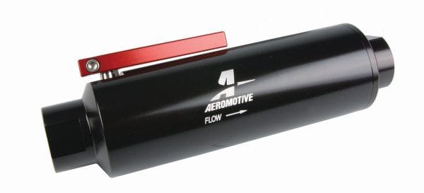 AEROMOTIVE 100 Micron Fuel Filter with Shut-off Valve 100 Micron Fuel Filter with Shut-off Valve SR