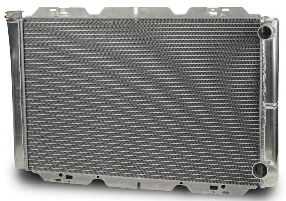 AFCO Natural Satin Finish, 31" x 19", LH Filler, RH Inlet, RH outlet AFCO Universal Fit Double Pass Aluminium Radiator AFC80126N SR