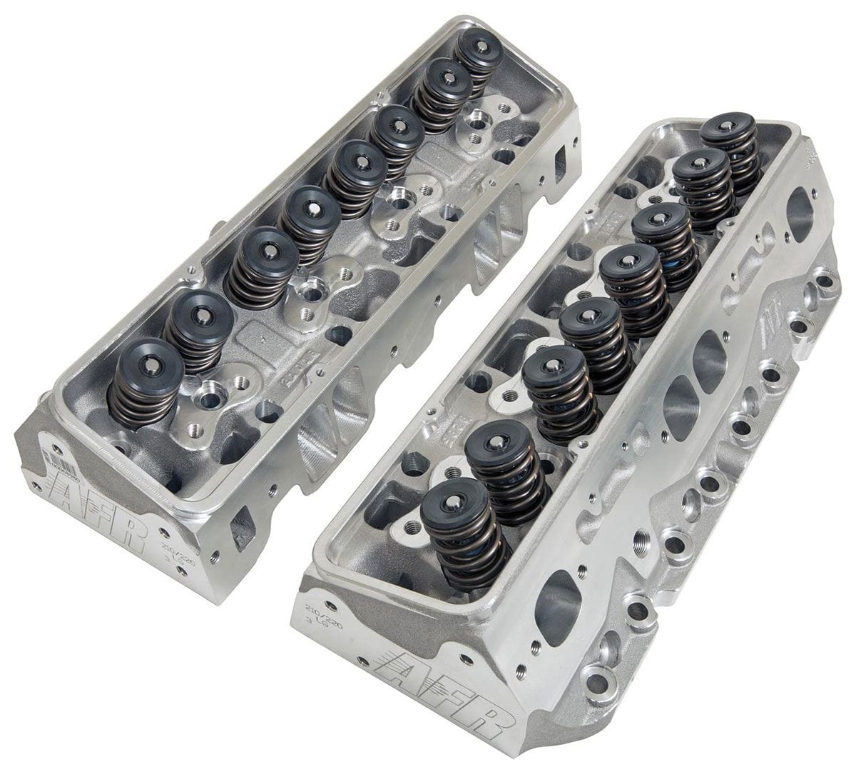 AFR 75cc Chamber, Angled Plug. Suit S/B Chev 283-400 Air Flow Research Eliminator 220cc CNC Ported Complete Cylinder Heads AFR1066 SR