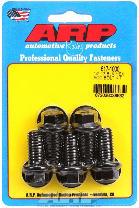 ARP ARP 1/2"-13 x 1.000 hex black oxide bolts (617-1000) SR