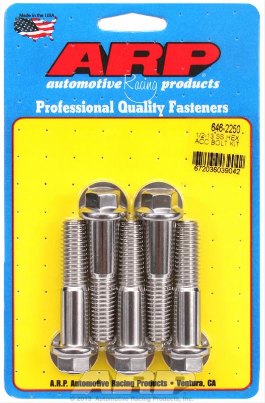 ARP ARP 1/2"-13 X 2.250 hex SS bolts (646-2250) SR